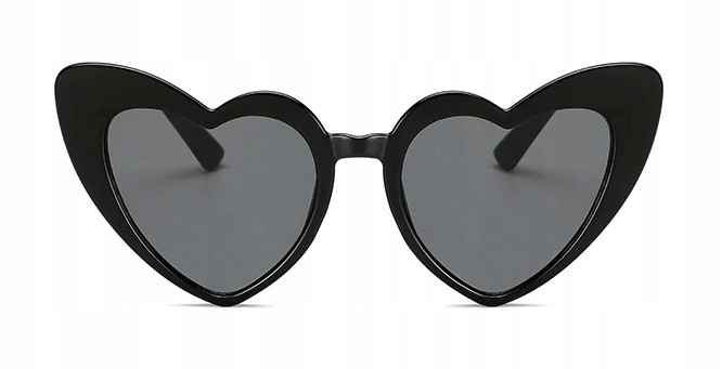 

Okulary Przeciwsłoneczne Czarne Serca Vintage
