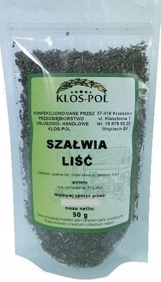 Szałwia liść 50g KŁOS-POL