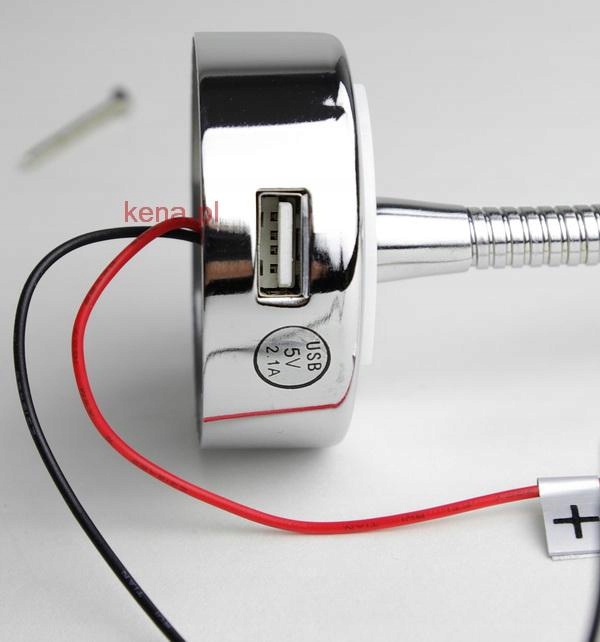 Lampa Flexi2 z USB Swiatlo biale niebieskie 12V Part number 320 665