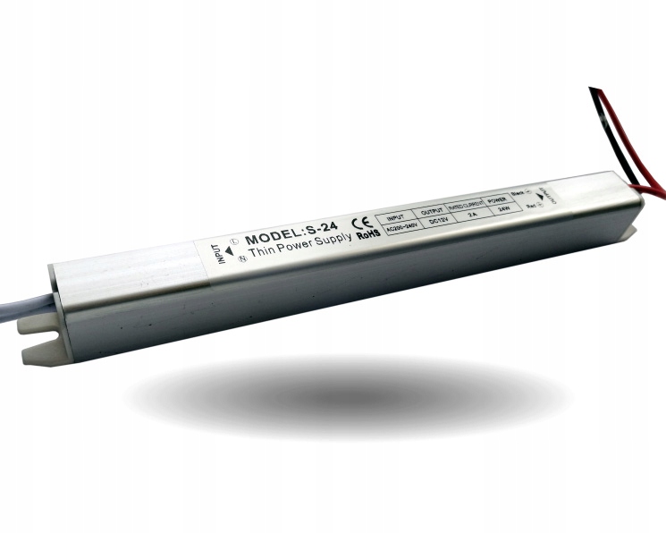 

Zasilacz Super Slim 12V 24W 2A IP20 Taśma Led
