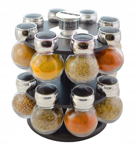 

Stojak na Przyprawy Obrotowy Forchetto Aromatico