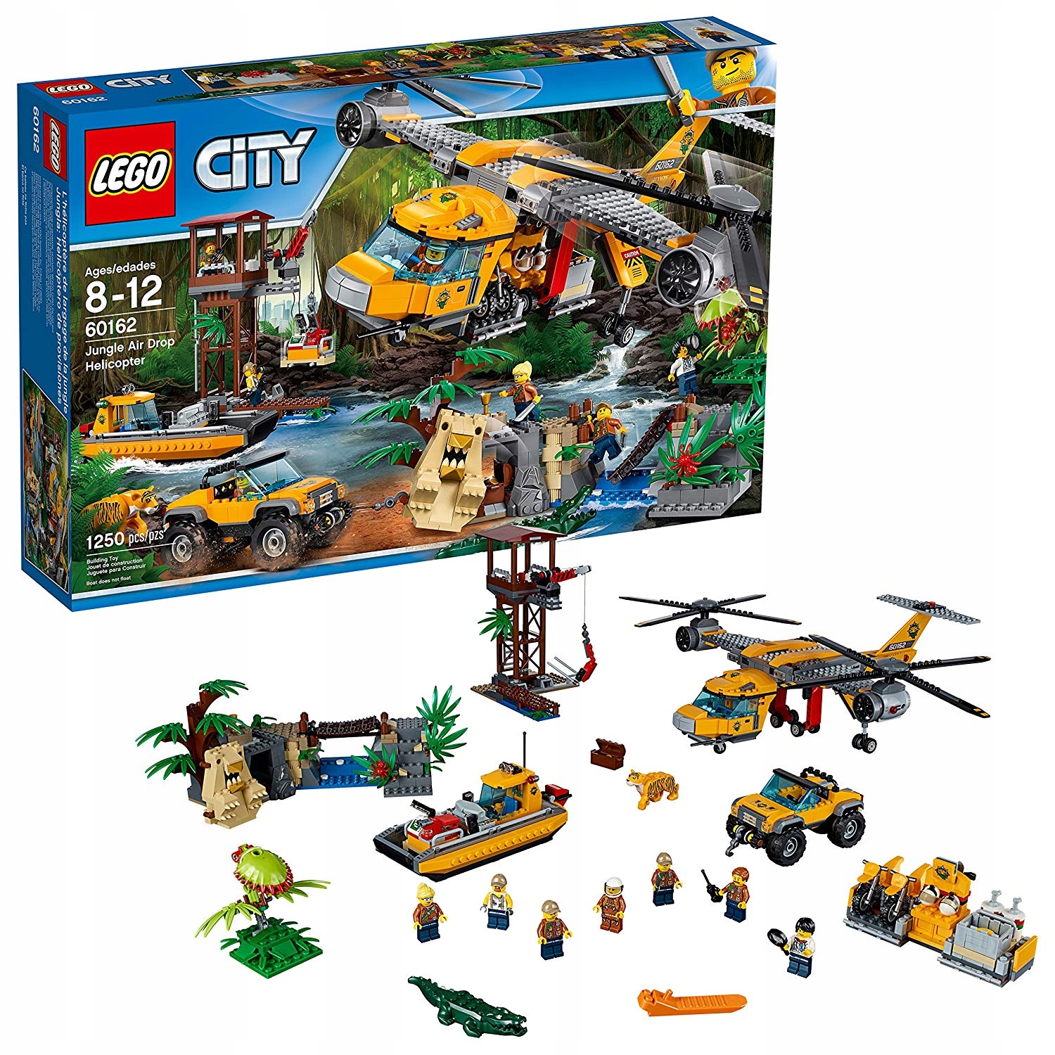 Lego 60162 Helikopter w dżungli 1250 elementów