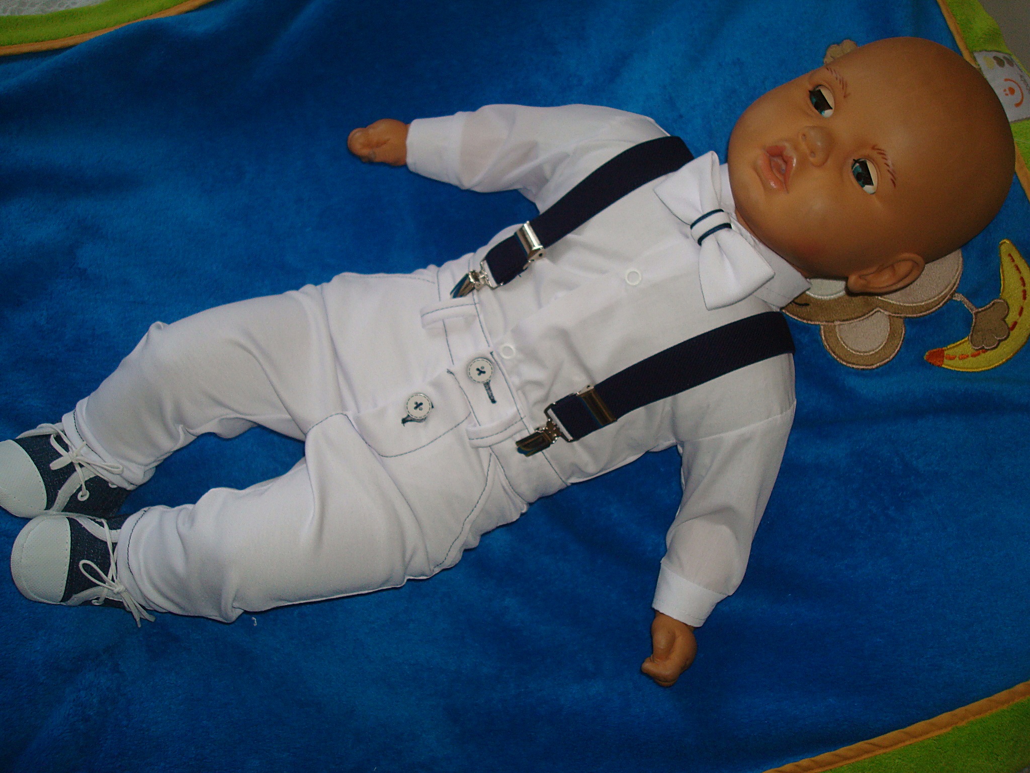 WIOSNA SPODNIE BAWEŁNIANE UBRANKO/CHRZEST/ 62 Płeć Chłopcy