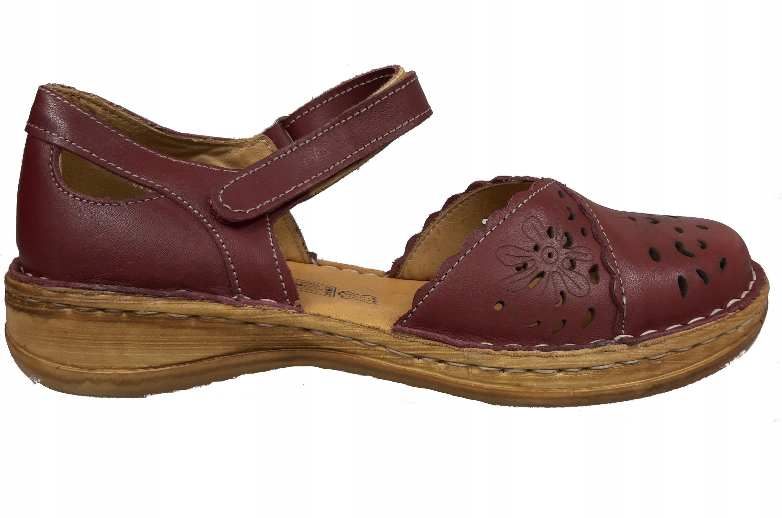 Loretta Polobotky Sandály LO5993-57 Bordo vel. 37