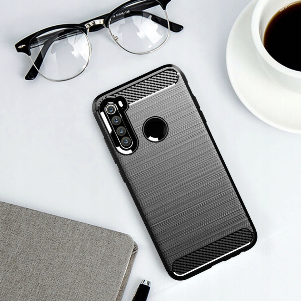 Etui do Xiaomi Redmi Note 8T PANCERNE Karbon SZKŁO Dedykowany model Redmi Note 8T