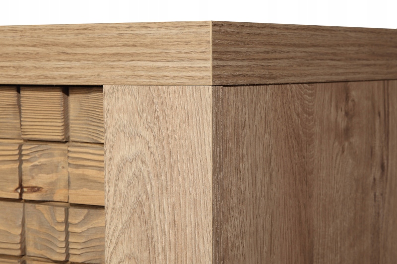 Witryna do salonu kredens z półkami NATURAL N4 LED Kolor frontów inny kolor