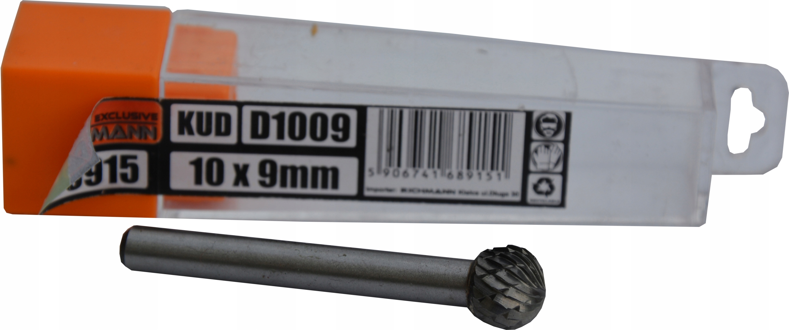 FREZ TRZPIENIOWY OBROTOWY DO METALU KUD 10x9 6mm