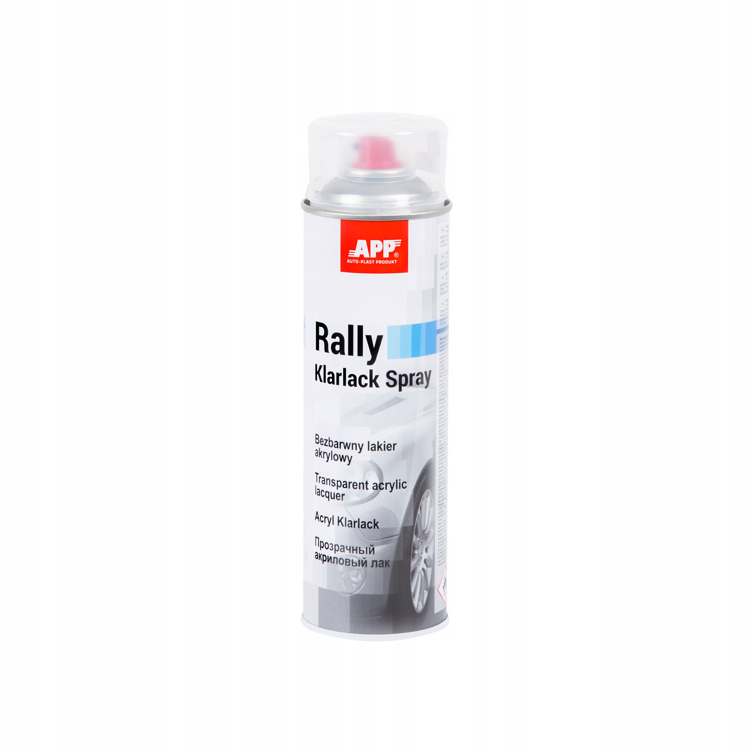 

Lakier akrylowy Rally spray 500ml App Bezbarwny