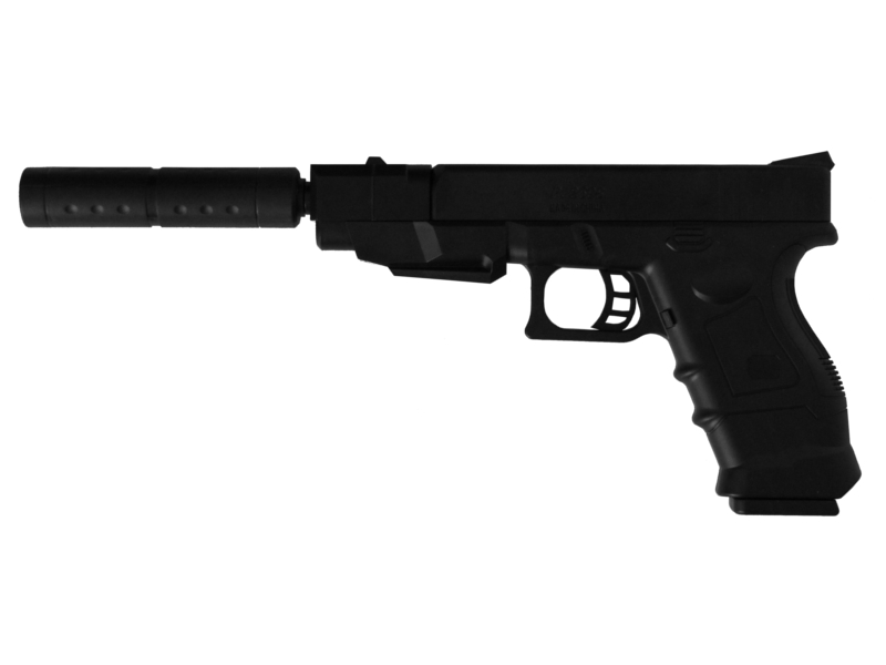 PISTOLET NA KULKI GLOCK BROŃ ASG + TŁUMIK I KULKI Rodzaj pistolety