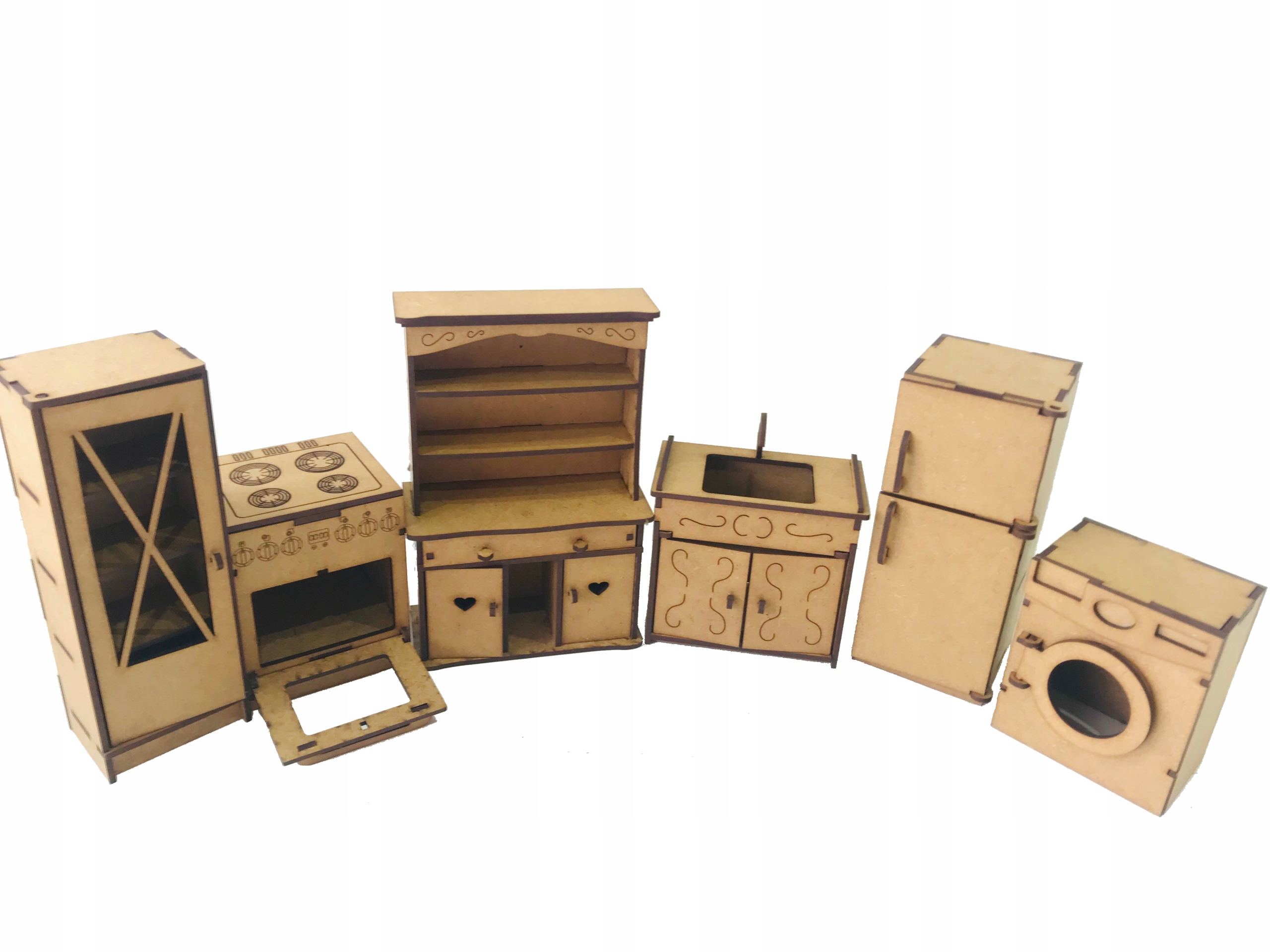 MEBLE DLA LALEK lol DREWNO SKLEJKA DECOUPAGE