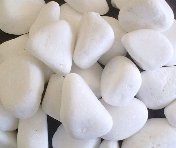 BIAŁY MAT OTOCZAK GRECKI NATURALNE KAMIEŃ THASSOS GRECJA 2-4 CM 20 KG