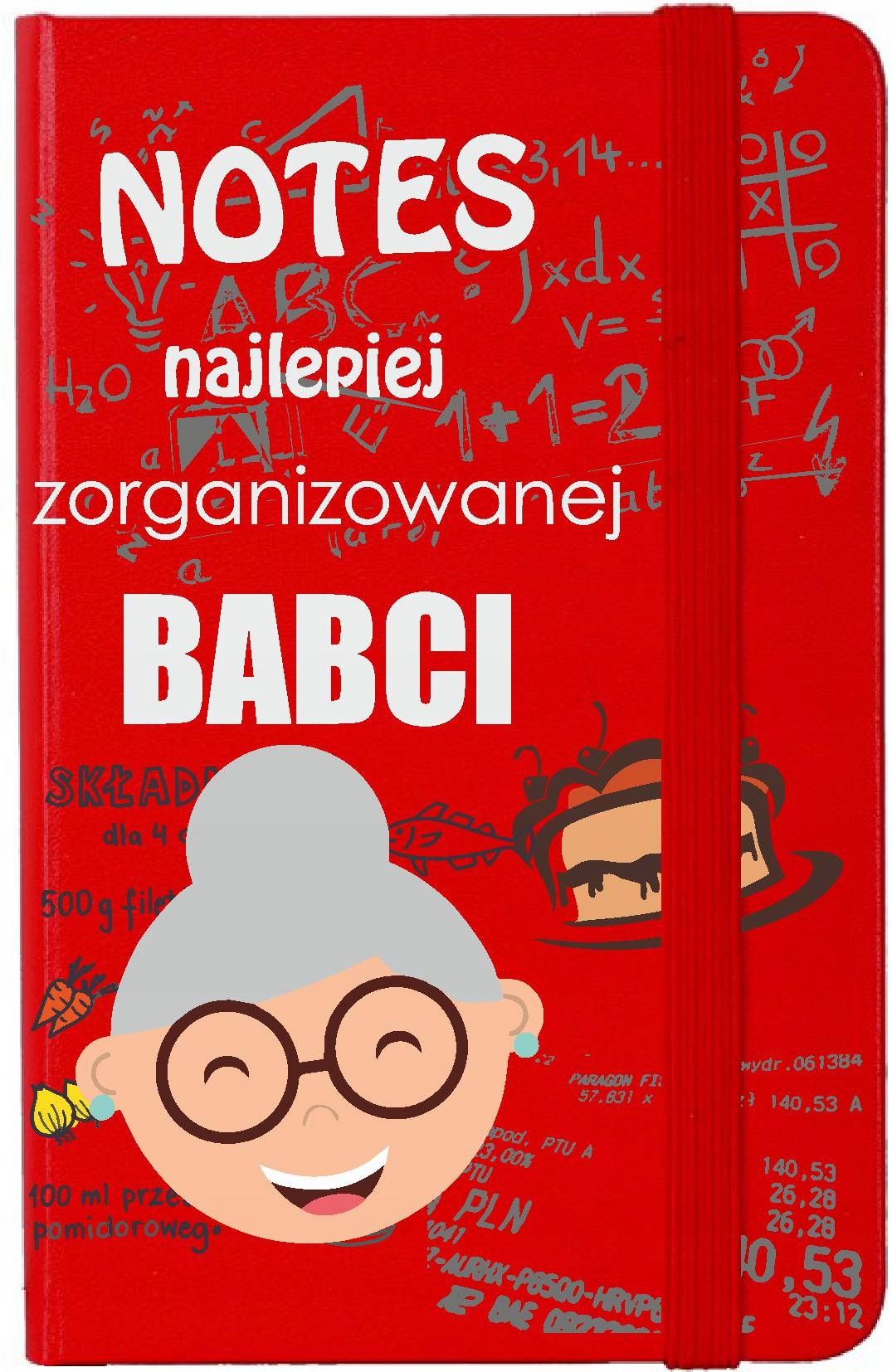 

Notes Notatnik dzień Babci Dziadków czerw