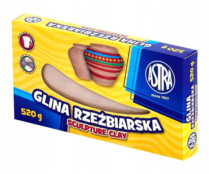 

Glina 520g Biała Glinka Naturalna Masa Astra