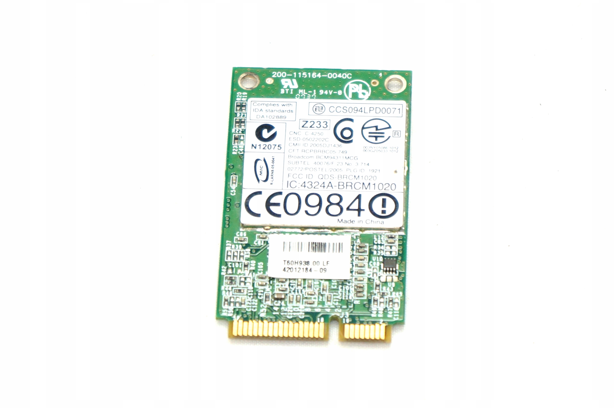 WiFi BROADCOM DW1390 Kod producenta 0PC559
