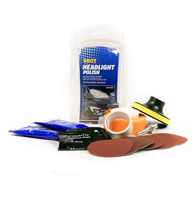 Zestaw do polerowania lamp reflektorów Mannol
