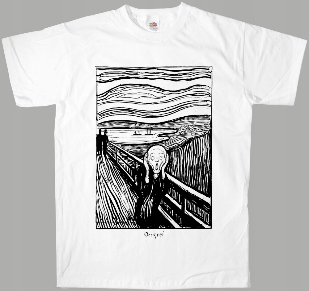 

Krzyk Edvard Much Geschrei Skrik Scream koszulka