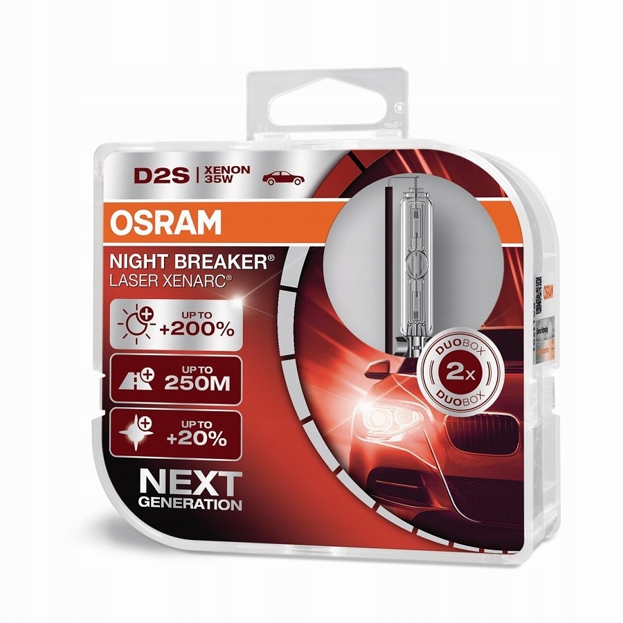 

D2S Osram Night Breaker Laser Xenarc +200% 2SZT