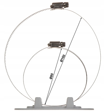 Uchwyt na słup BCS-ASM / s k l e p - FV Model BCS-ASM