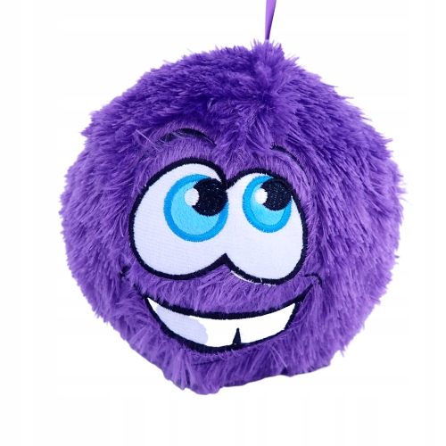 FIOLETOWA włochata PIŁKA FUZZY BALL 20 cm C5964