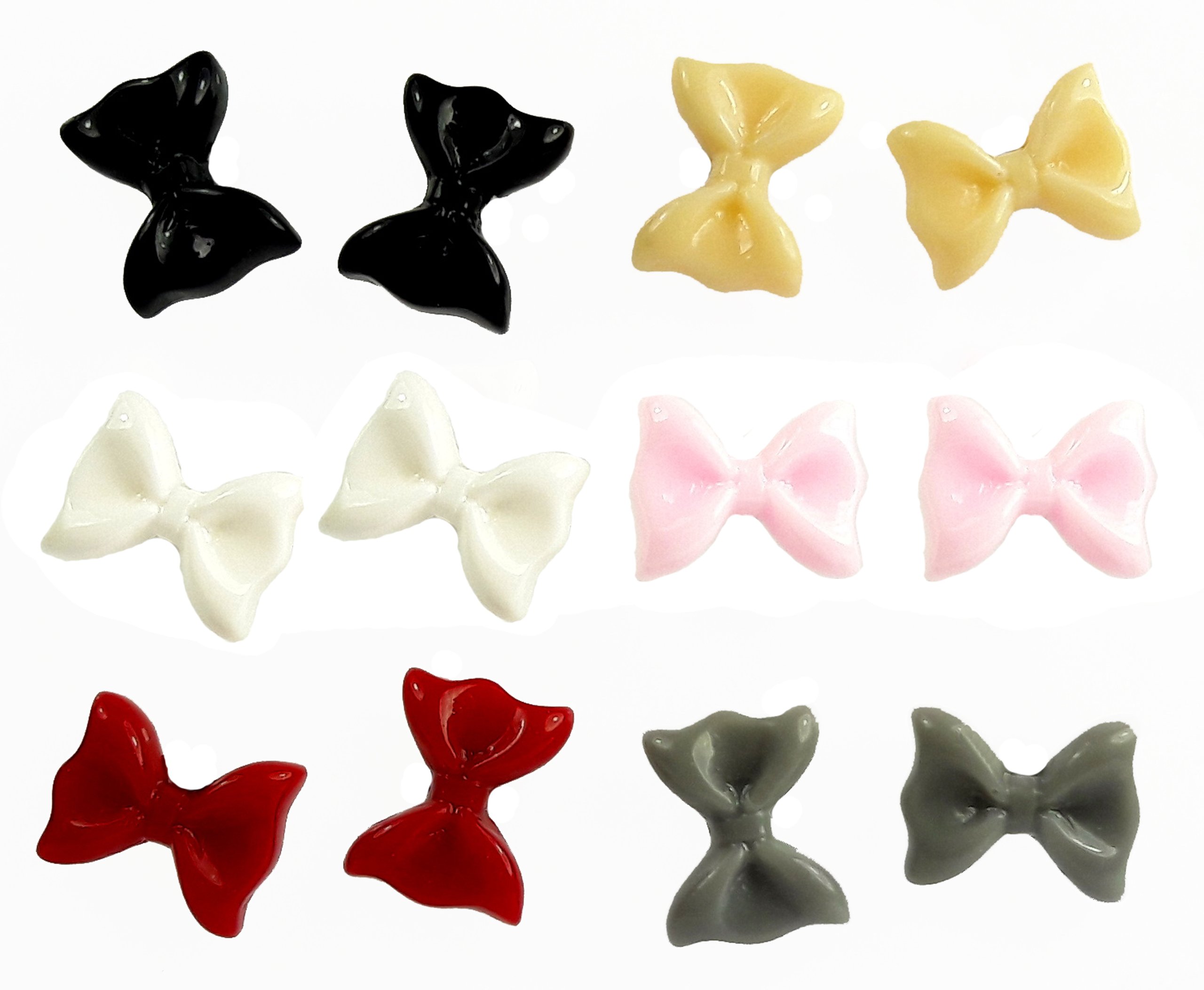 

Zestaw kolczyków 6 par kokardki kokarda bows