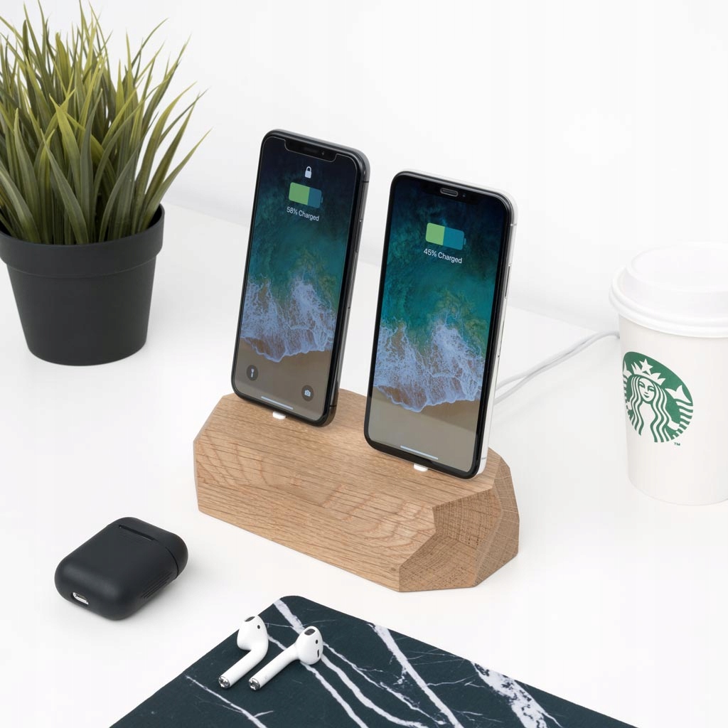 Stacja dokująca dual iPhone Dock Ładowarka DĄB Kod producenta OAK-61