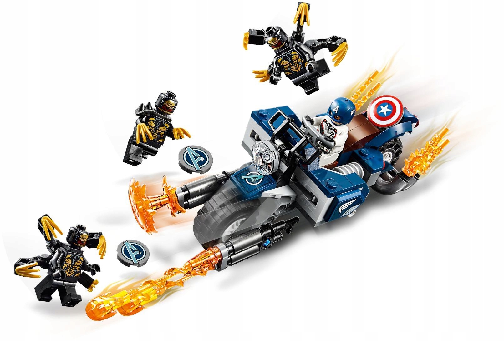 Lego 76123 Heroes Kapitán Amerika Útok Outri