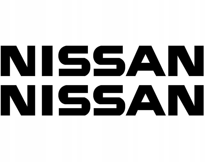 Naklejki wózek widłowy napis NISSAN 30 cm