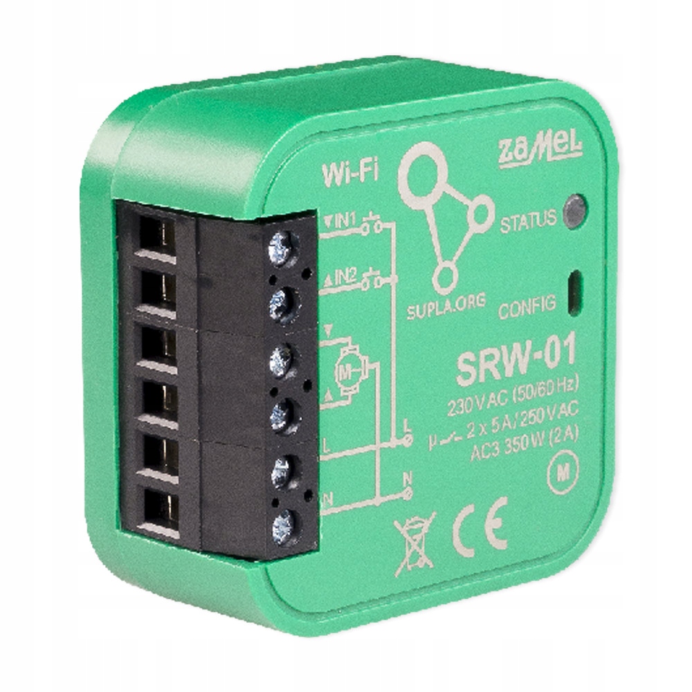 STEROWNIK ROLET WIFI DOPUSZKOWY SRW-01 ZAMEL SUPLA Kod producenta SRW-01