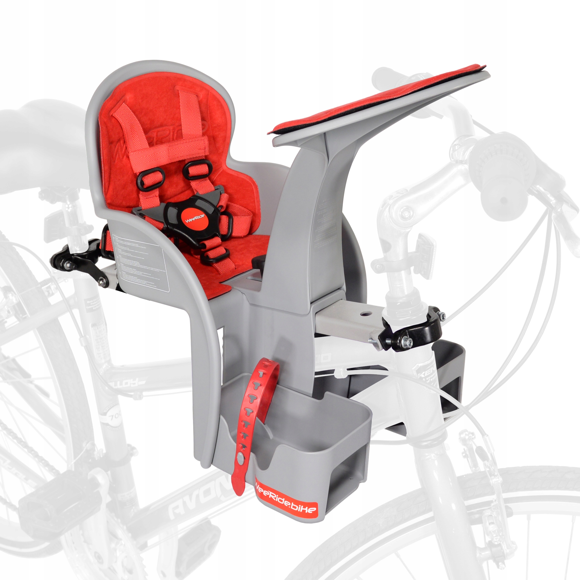 WeeRide Safe Front Classic Red Cyklistická sedačka Usa/eu