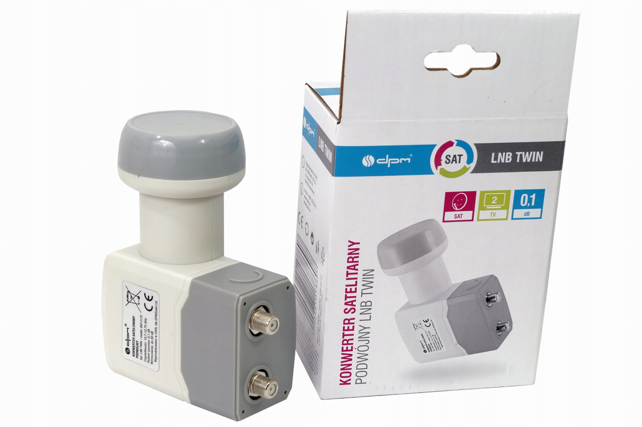 Konwerter satelitarny podw twin HD NC+POLSAT4K DPM Marka DPM