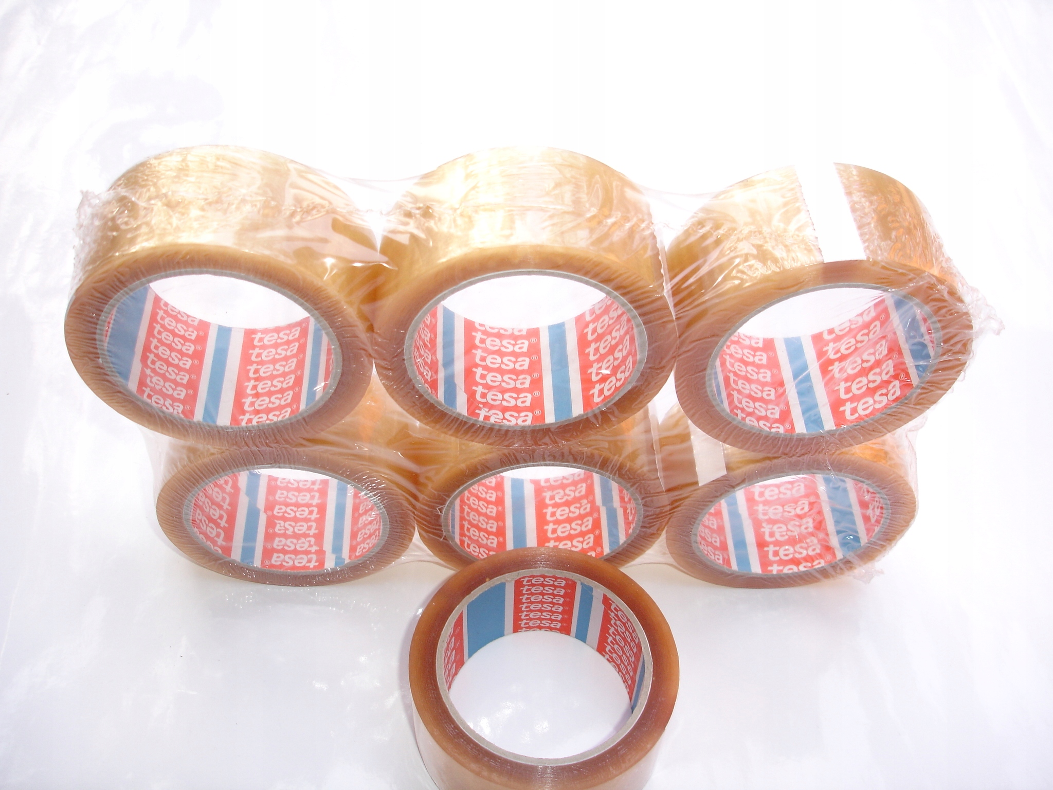 

Taśma przezroczysta pakowa Tesa kauczuk kompl/6szt