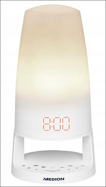 LAMPKA NOCNA RADIOBUDZIK 2 ALARMY