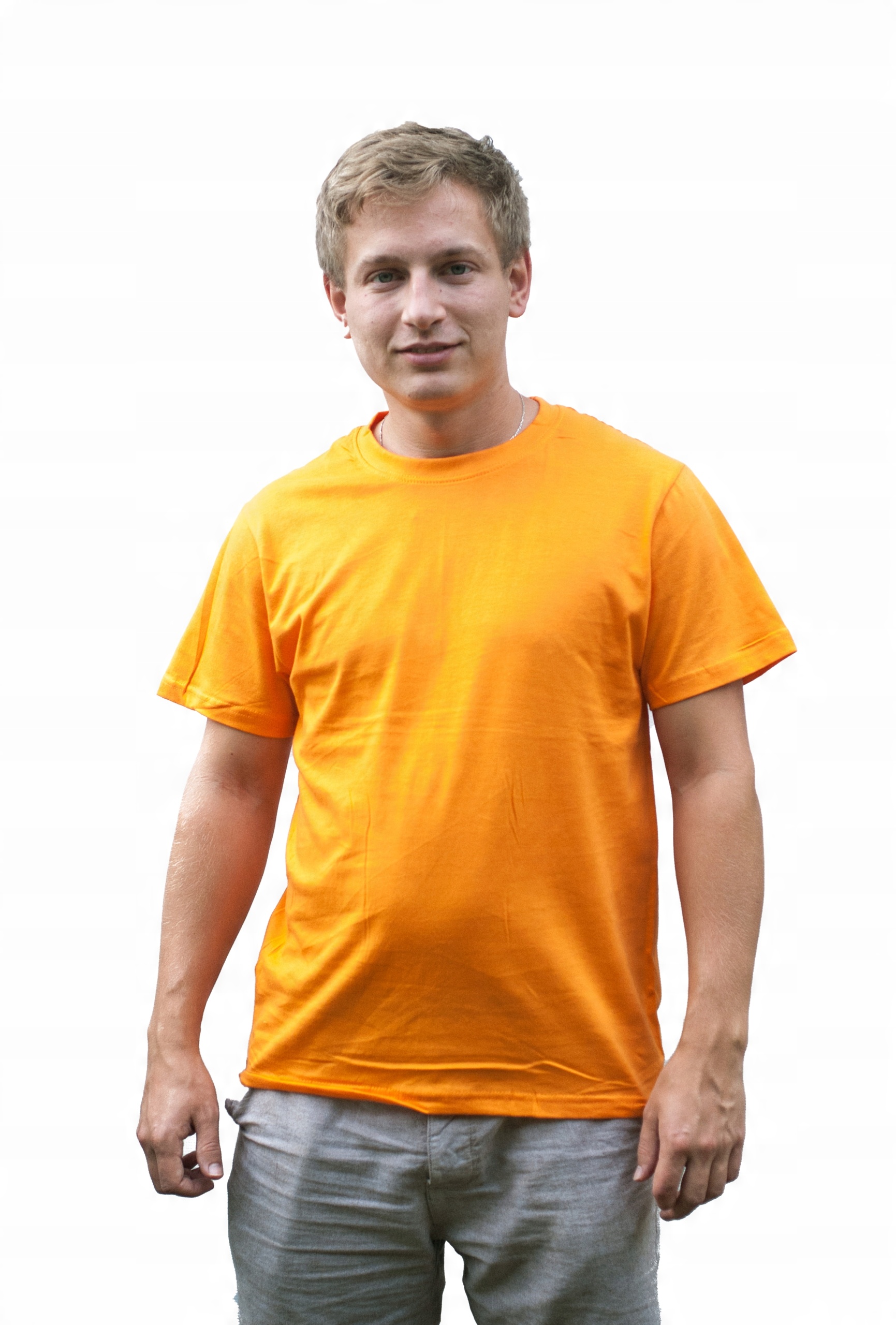 

Koszulka Męska T-shirt Pomarańczowa Rozmiar XXL