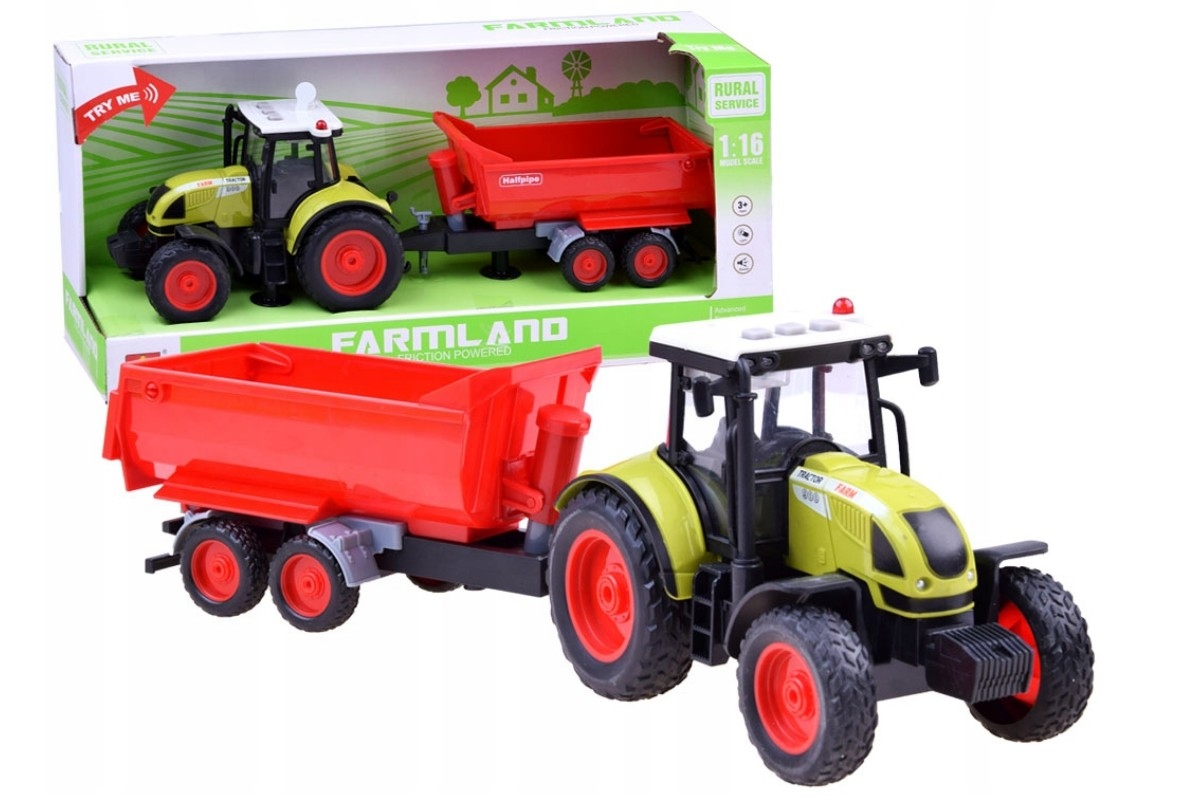 

Traktor Z Przyczepą Światło Dzwięk Farmer