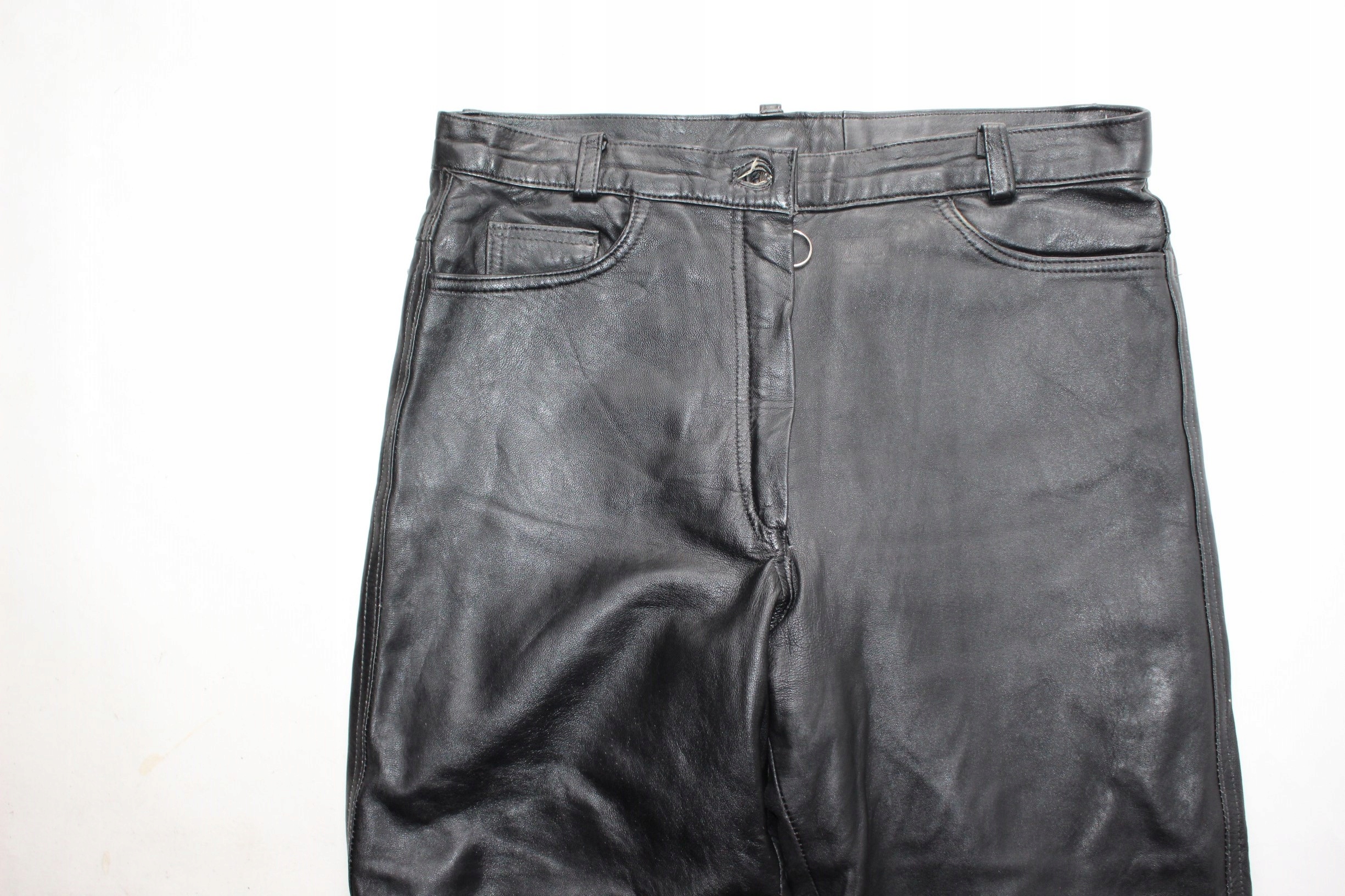 SPODNIE MOTOCYKLOWE 622 SKÓRA rozm. L pas 88 Rozmiar L