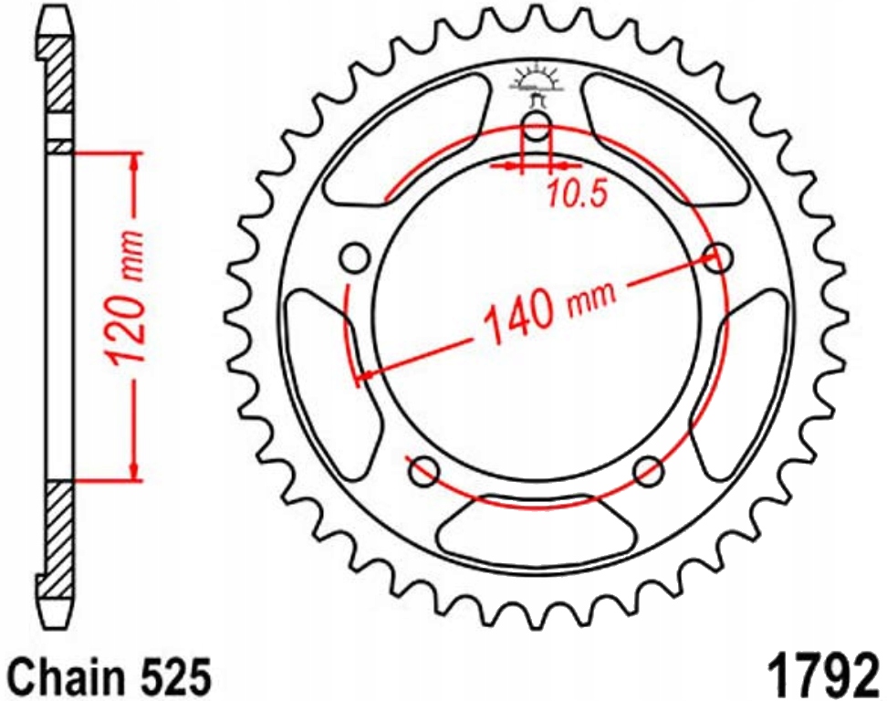 Zadní ozubení Jtr 40-48 zubů Suzuki DL 1000 V-Strom 02-10 Nové