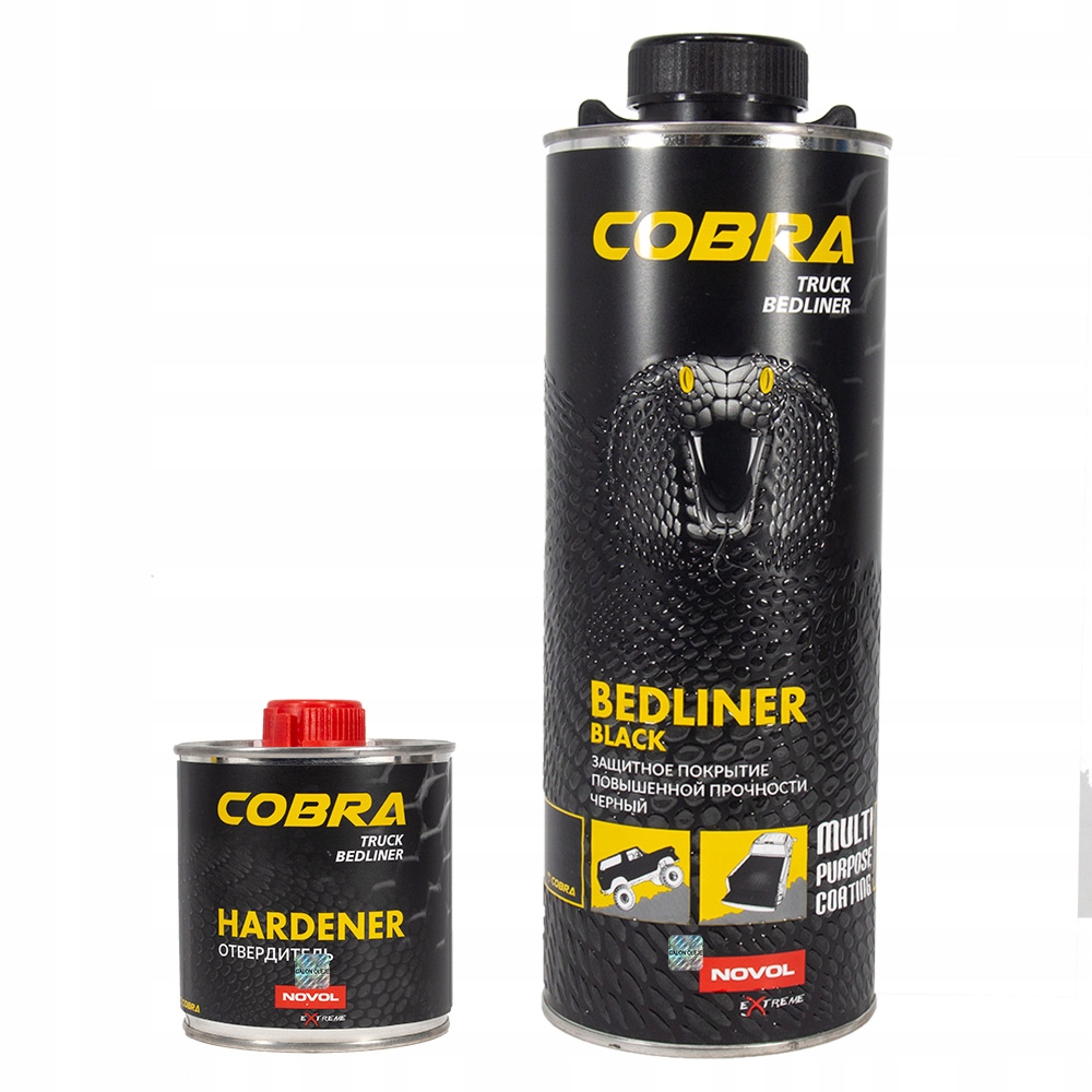 

Novol Cobra Truck Bedliner Black -powłoka ochronna