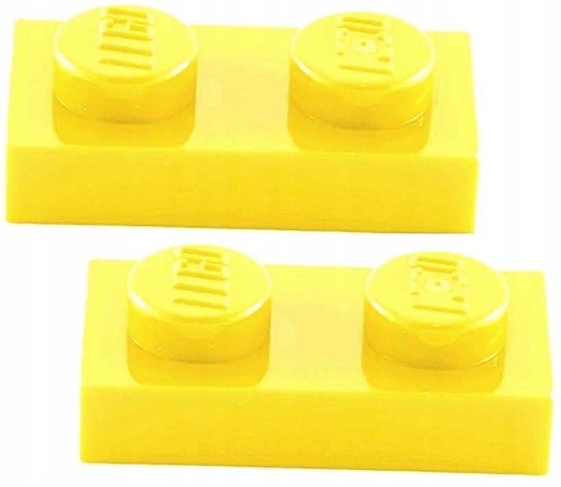 

00043N Lego 3023 302324 płytka 1x2 żółty 2szt