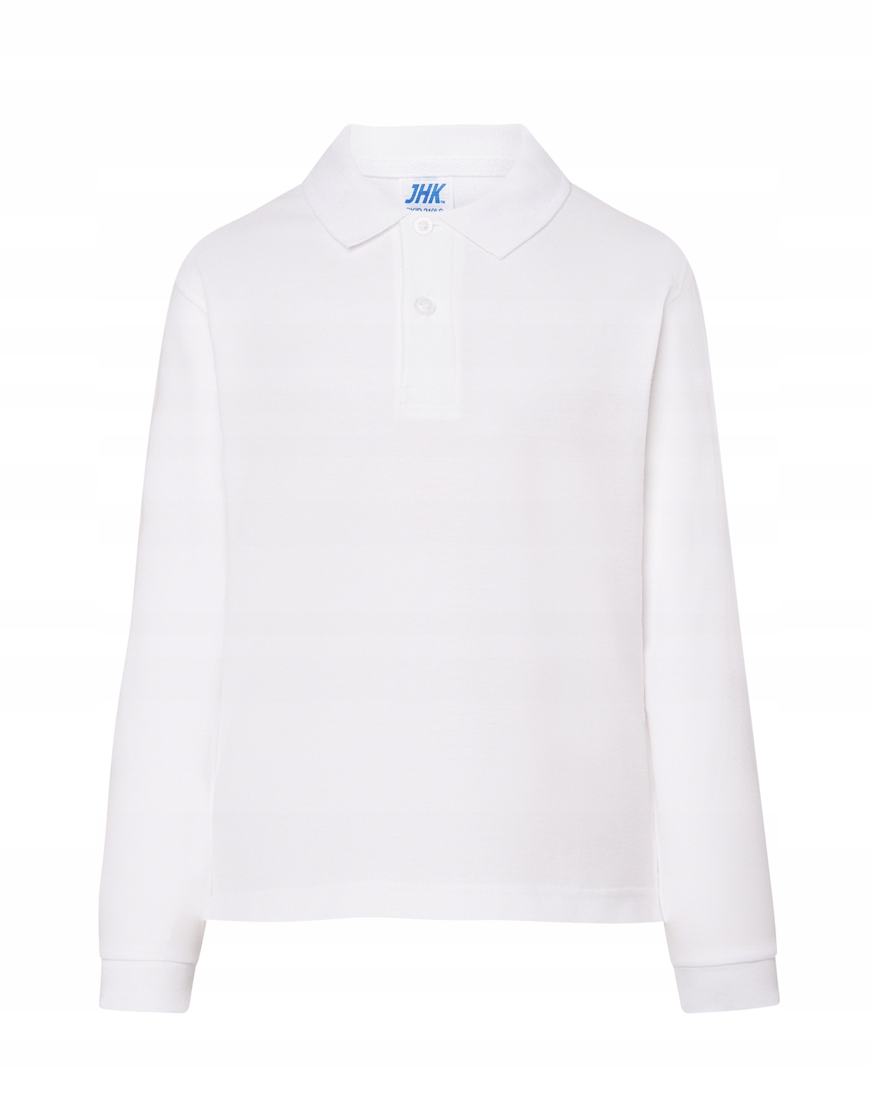 KOSZULKA POLO DZIECIĘCA BIAŁA DŁUGI RĘKAW 3/4 LATA Rozmiar 104