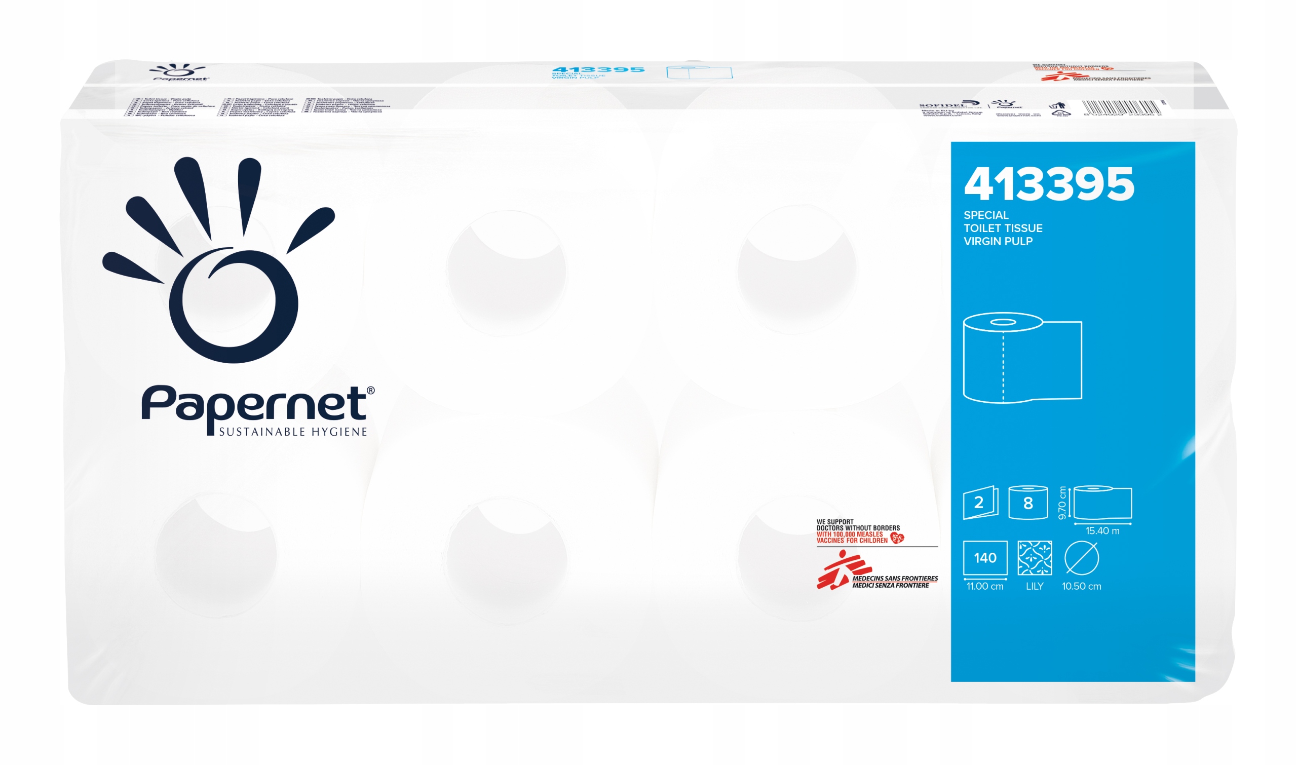 Papier toaletowy BIAŁY MĘKKI DO FIRMY 8 rolek