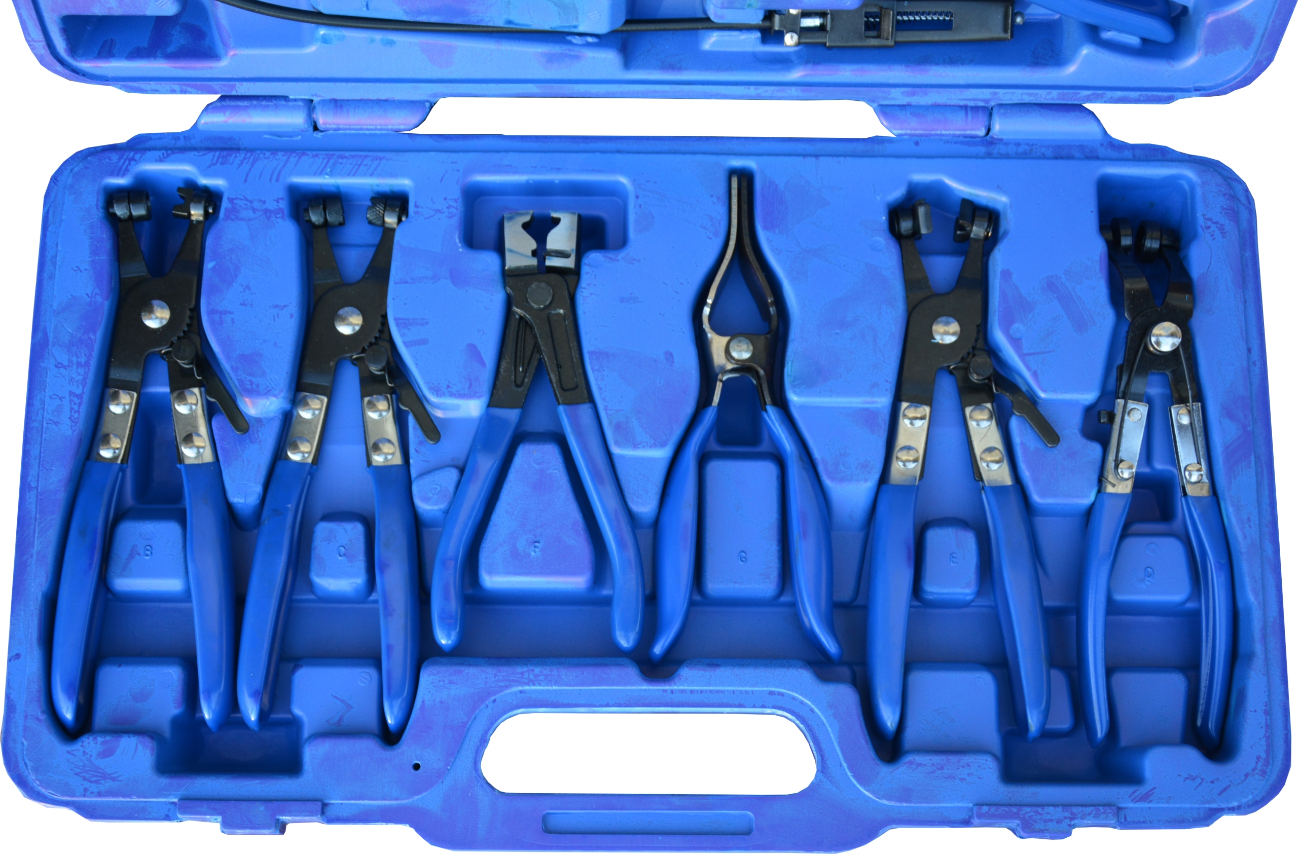 SZCZYPCE DO OPASEK ZACISKOWYCH ZESTAW 9 elementow Producent code F02099