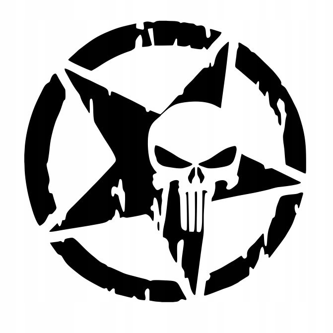 

Naklejka Punisher czaszka skull czacha 15 cm AB11