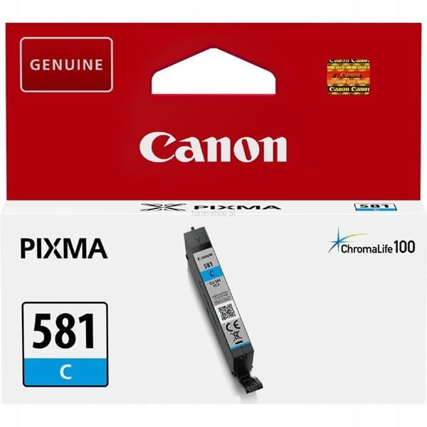 

Tusz org. Canon CLI-581 Cyan TS8150 TS9150 TS9155