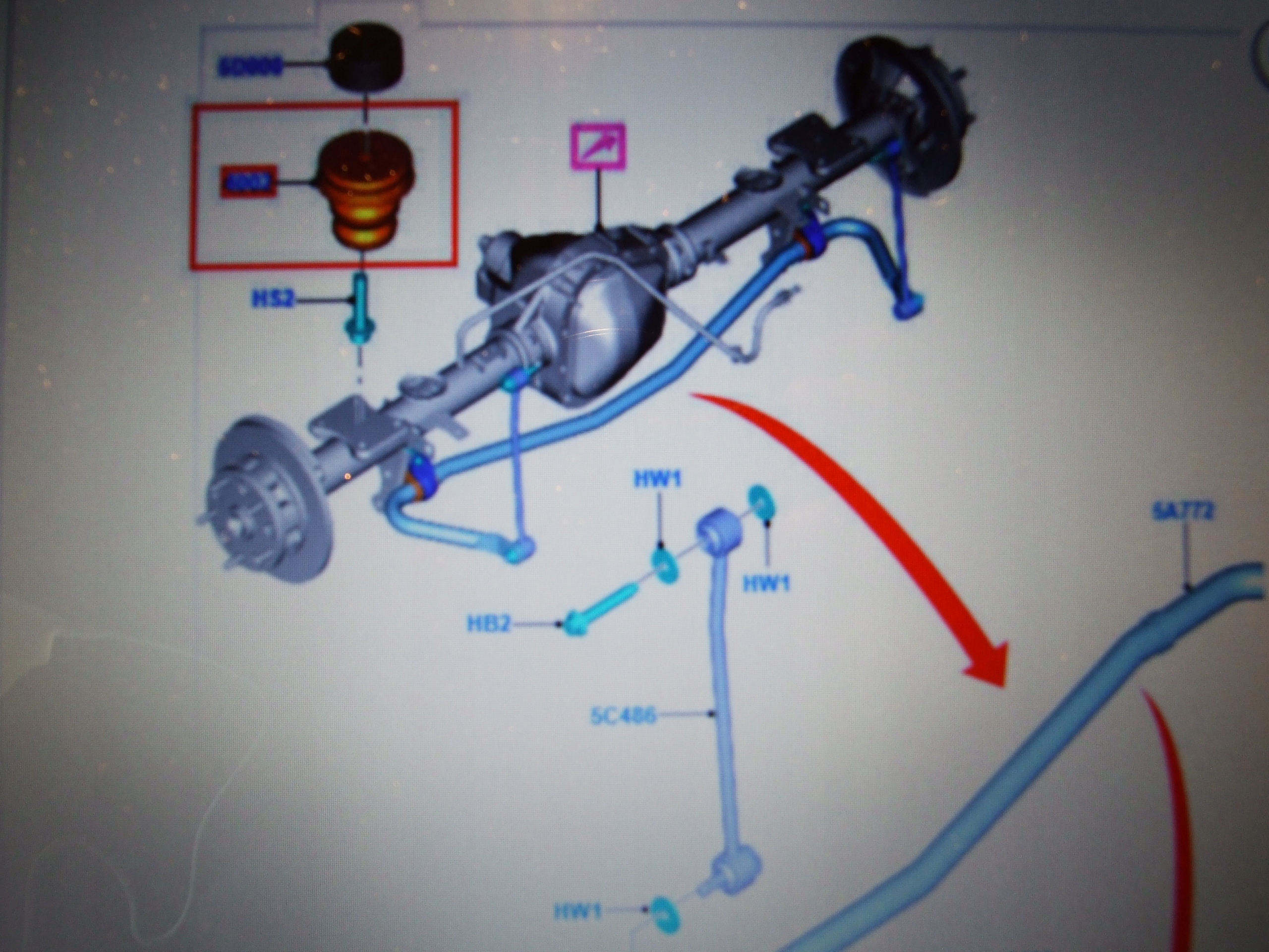 BK31-4002-DC 2038874 - Бампер задний бампер снеговик пружина FORD TRANSIT MK8