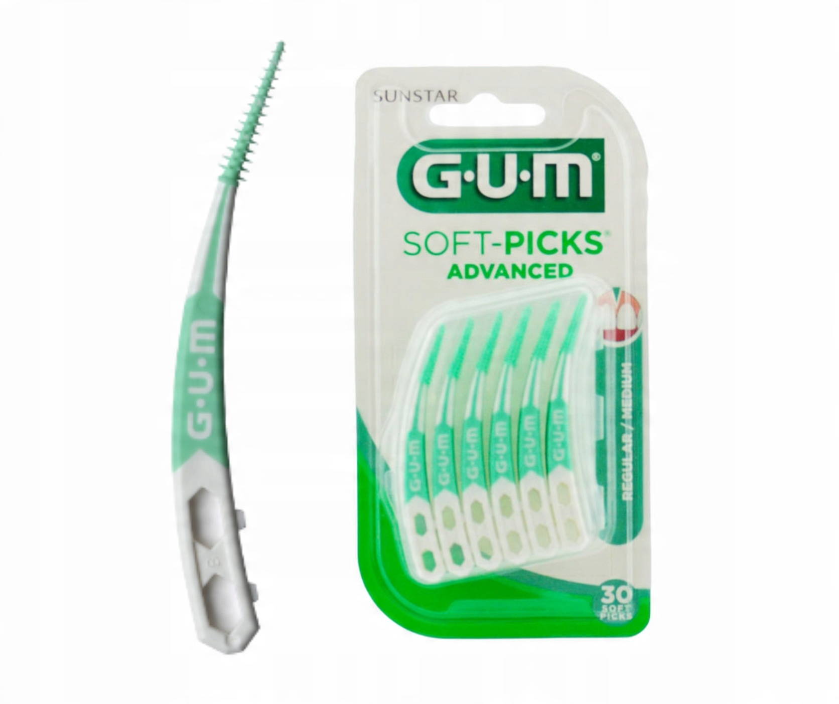 

Gum Soft Picks Elatyczne Wykałaczki Advanced 30szt