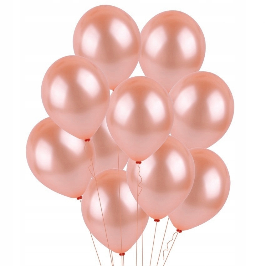 

Balony 27 cm Metaliczne Różowe złoto - 10 sztuk
