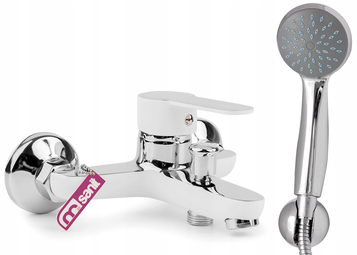 

Duo bateria wannowa prysznicowa biała