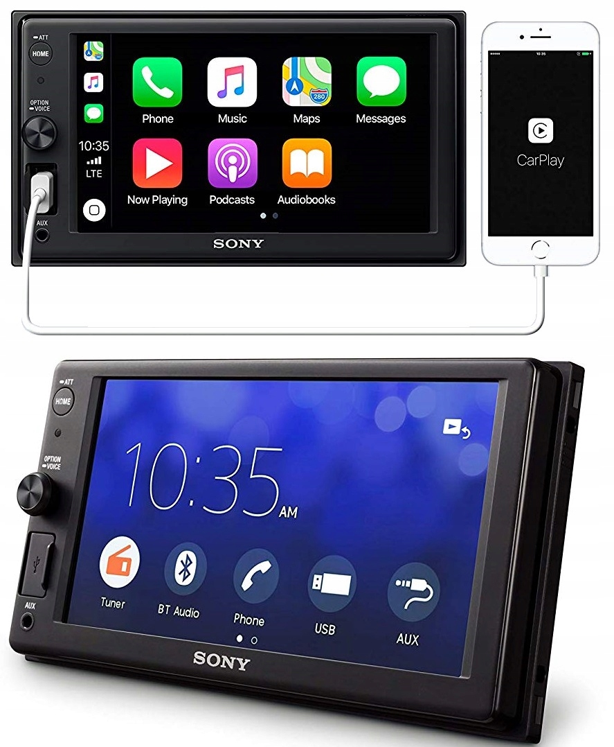Sony XAV-AX1000 автомобильное радио Apple CarPlay
