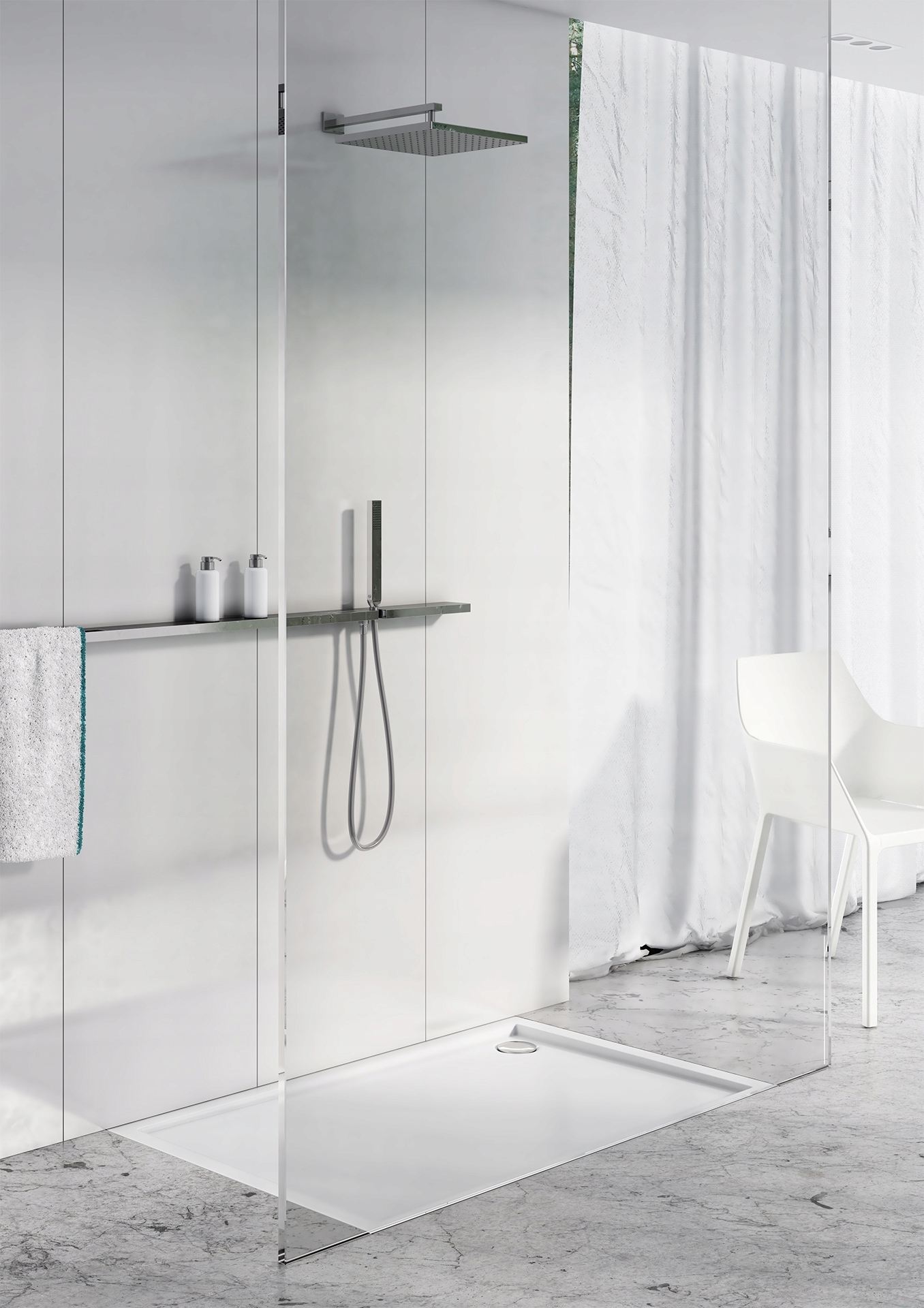 SCHEDLINE Brodzik 90x80 ESTIMA 80x90 SCHEDPOL biały kompozyt niski gładki EAN (GTIN) 5902627712180