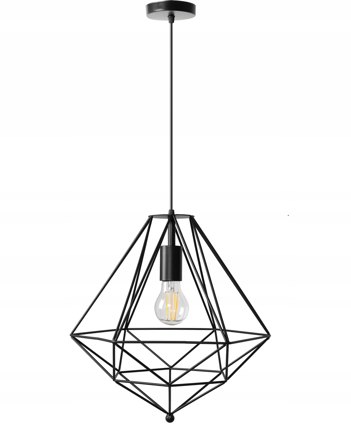 LAMPA SUFITOWA WISZĄCA DRUCIANA BLACK APP218 Zasilanie sieciowe